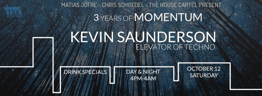 3 Years of Momentum feat. Kevin Saunderson flyer